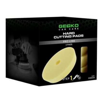 GECKO 150MM POLIJSTPADS HARD YELLOW 5 Stuks