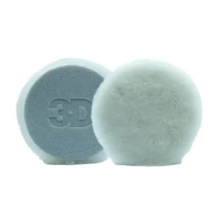 3D White Premium Lamb Wool pad 3 Inch 76mm