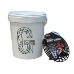 Autowasemmer 15L Wit + Deksel + Grit guard