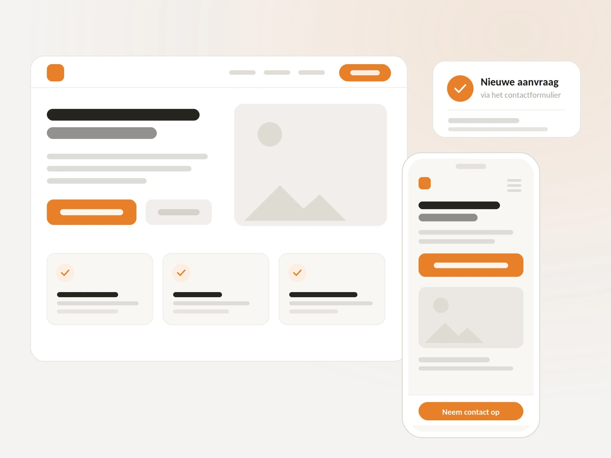 Afbeelding professionele website